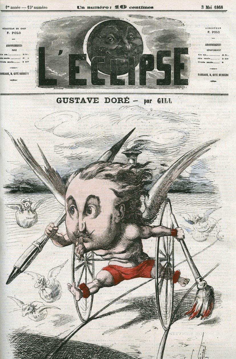 Gustave Dore (1832-1883), fransk maler, illustratør og tegneserieskaper. Omslag i "" L