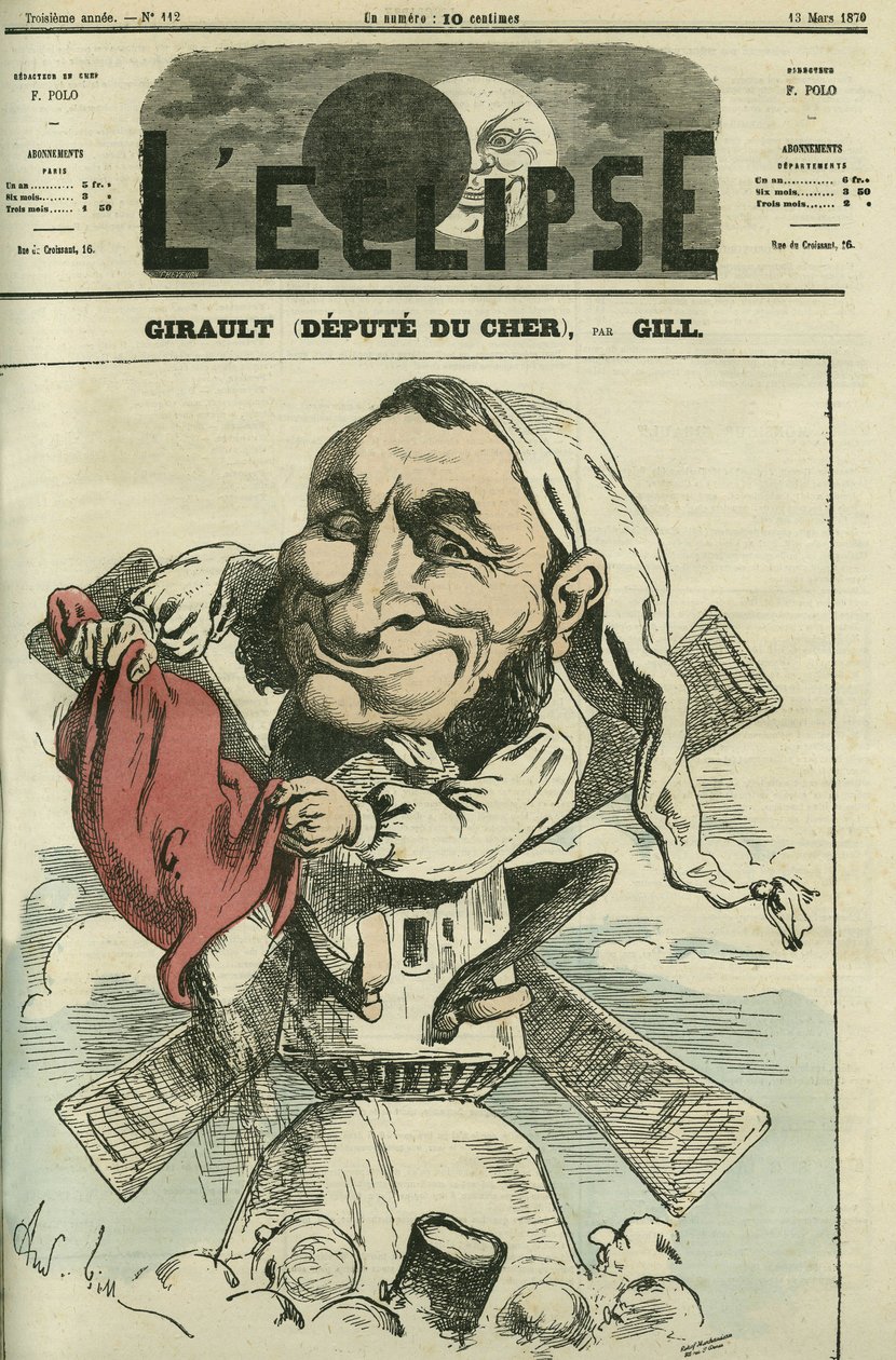 Jean Girault (1825-1909), fransk møller og politiker. Omslag i "" L
