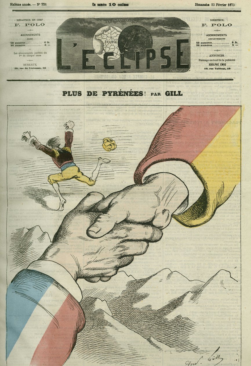 Mer de Pyreneene!. Omslag i "" L