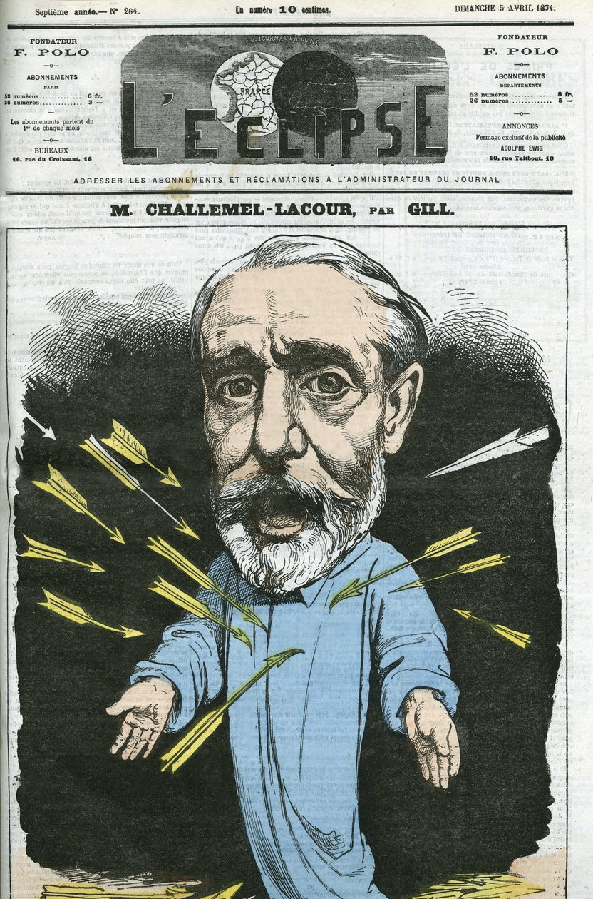 Paul-Armand Challemel-Lacour (1827–1896), politiker, diplomat og historiker av fransk filosofi. Omslag i "" L