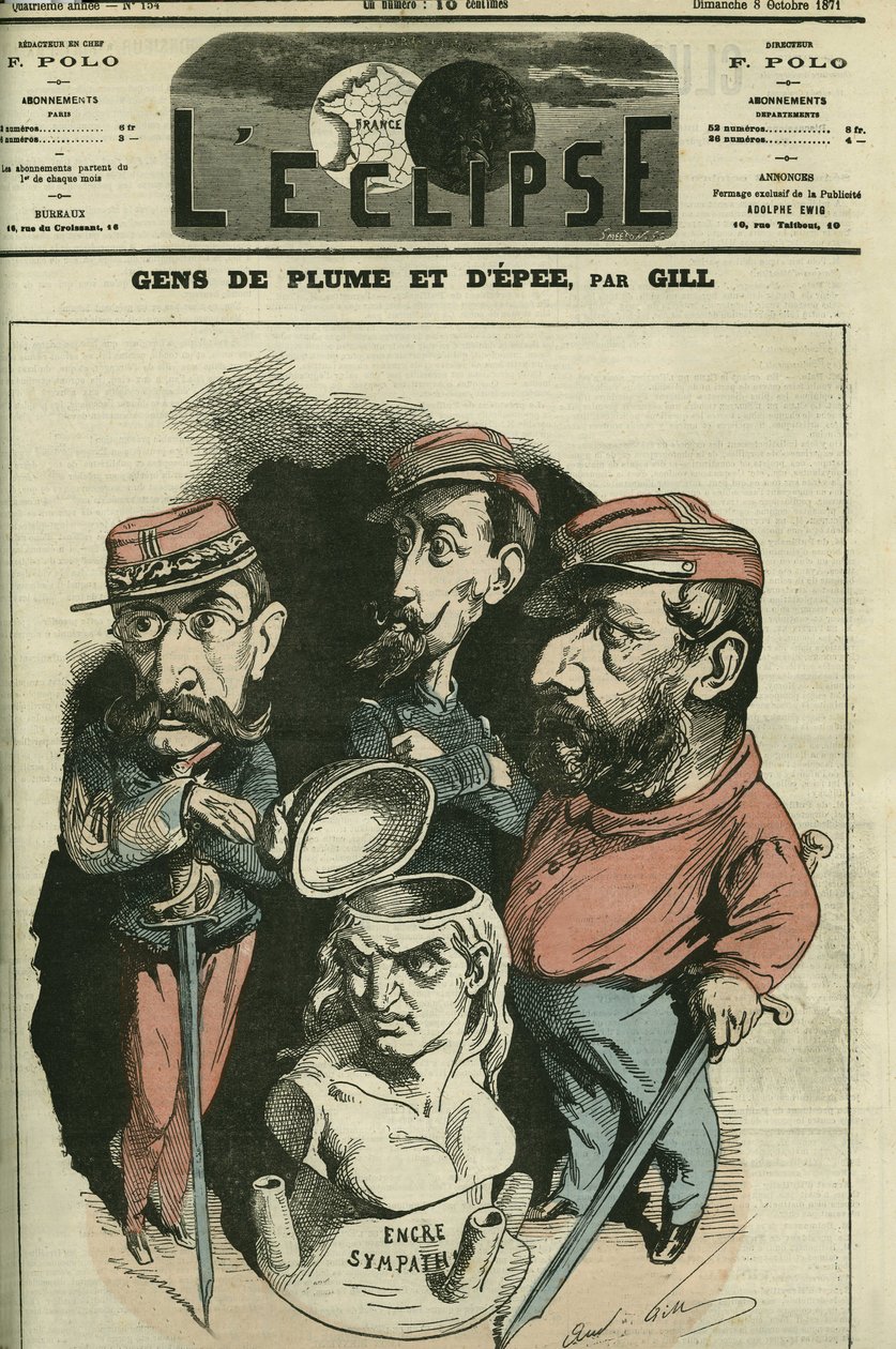 Folk med penn og sverd: Louis Leon Faidherbe (1818-1889), fransk militær, Camille Cremer (1840-1876), fransk general, og Philippe Toussaint Joseph Bordone (1821-1892), lege og militær. Omslag i "" L