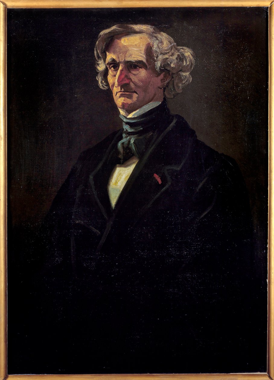 Portrett av Hector Berlioz (1803-1869), fransk komponist. Maleri av Andre Gill (1840-1885) av Andre Gill