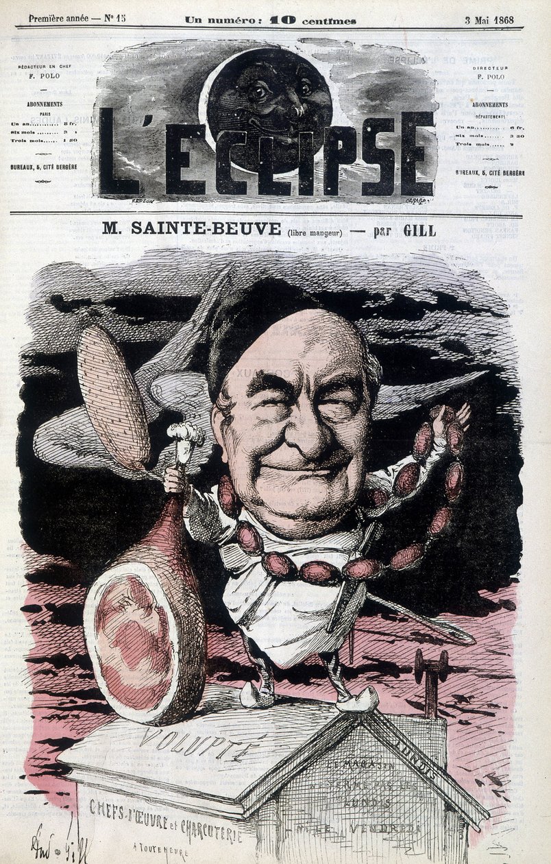 Sainte-Beuve (Sainte-Beuve) (gratisspiser) - Tegneserie av Gill, i "" L