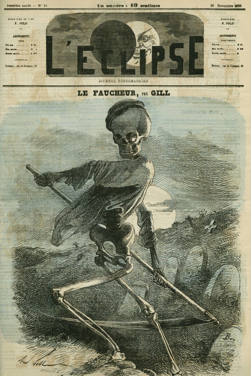 The Reaper, en representasjon av døden. Omslag i "" L