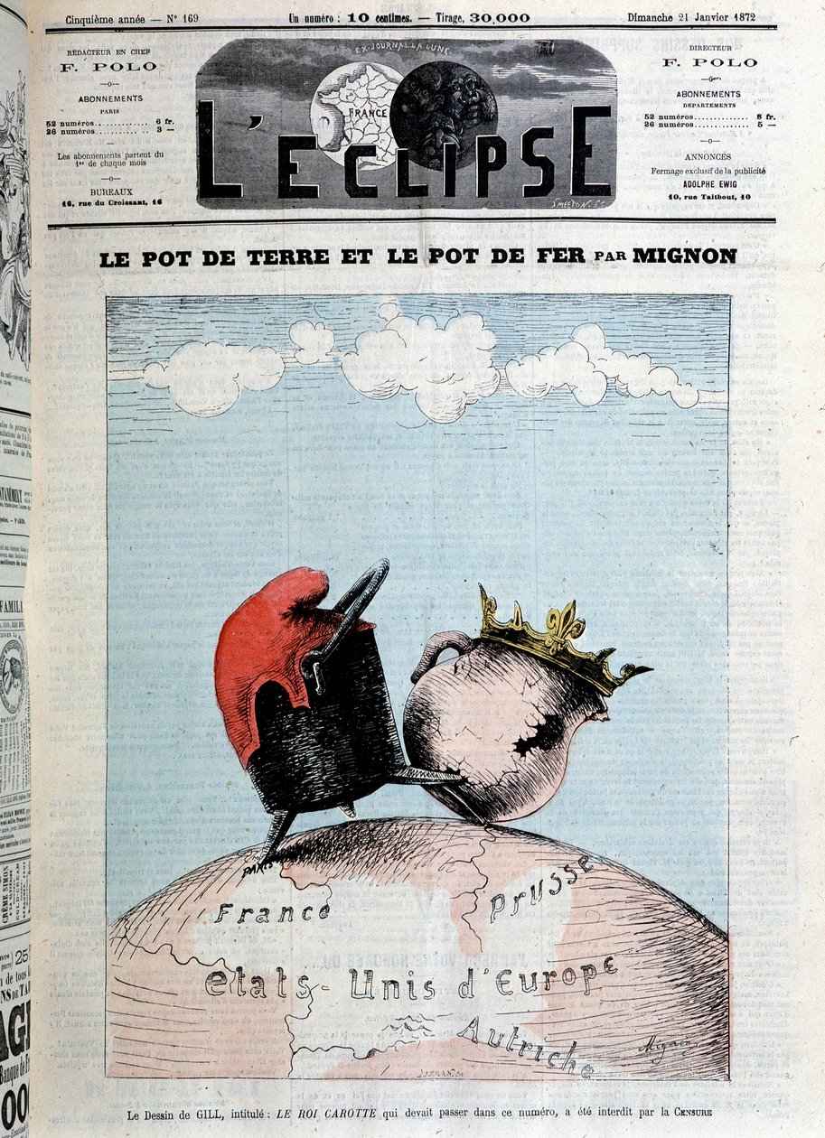 Potten med jord og potten med jern av Mignon. Cover av "" L