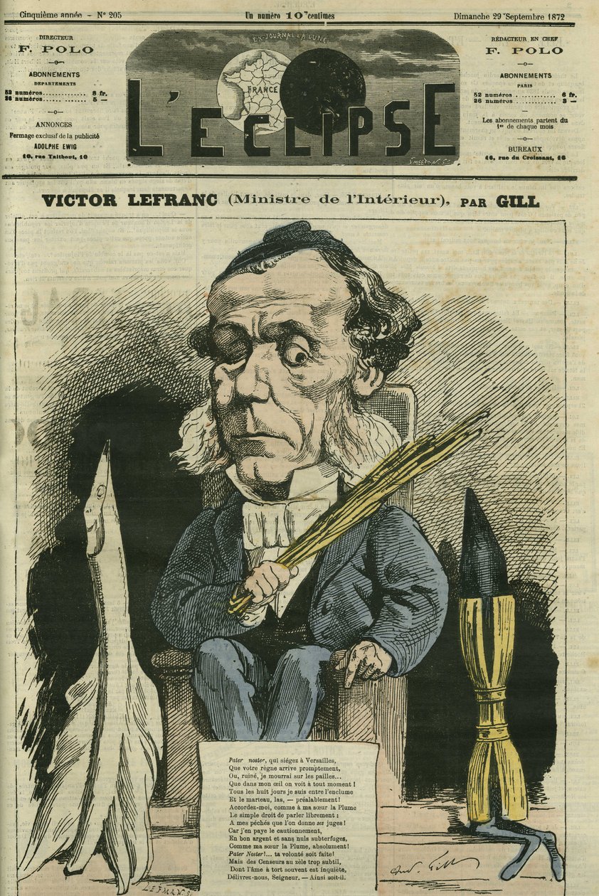 Victor Lefranc (1809-1883), fransk politiker. Omslag i "" L