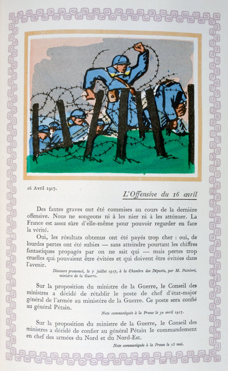 Det andre slaget ved Aisne, 16. april, 1917, 1919 av Andre Helle