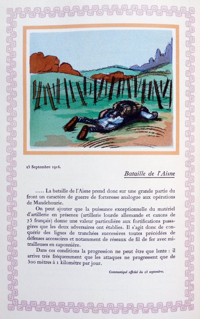Slaget ved Aisne, 25. september 1914, 1919 av Andre Helle