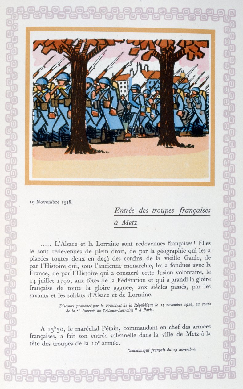 Franske troppers inntog i Metz, 19. november 1918, 1919 av Andre Helle
