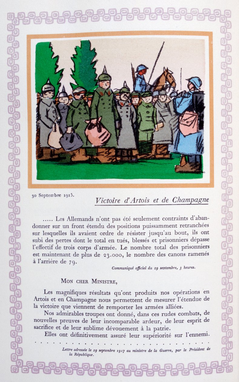 Seier i Artois og Champagne, 30. september 1915, 1919 av Andre Helle