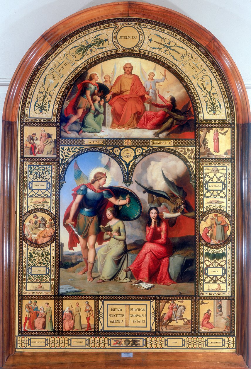 Godt og ondt, 1800-tallet av Andre Jacques Victor Orsel
