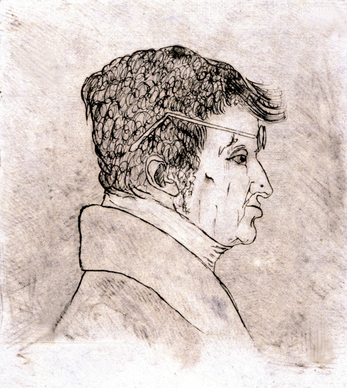 Andre Marie Ampere, selvportrett ca. 1805-1810 (tegning) av Andre Marie Ampere
