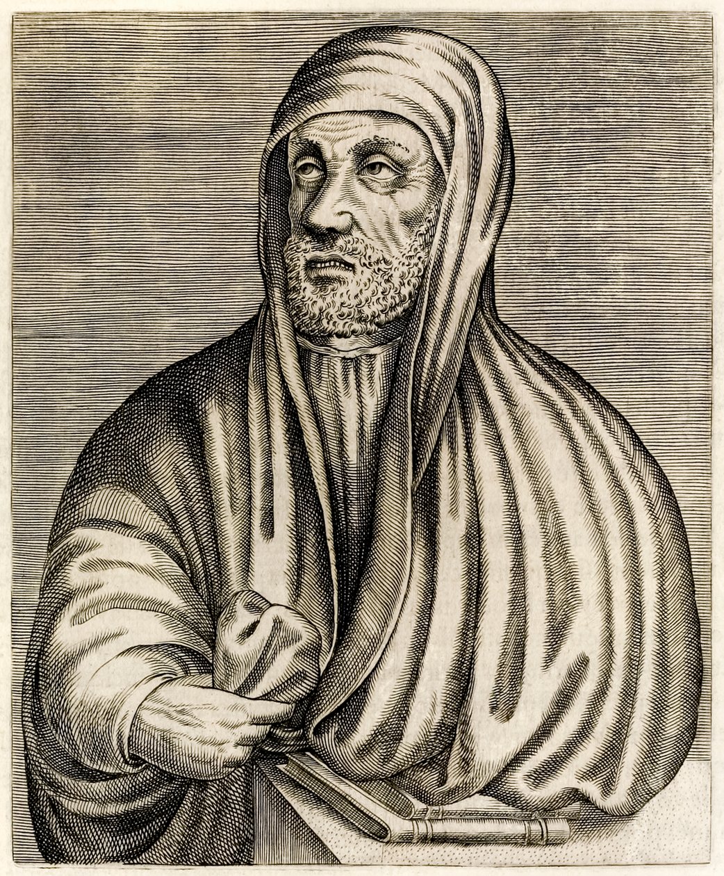 Avicenna eller Ibn Sina: Persisk polymath, fra True Portraits av André Thévet utgitt i 1584 av Andre Thevet