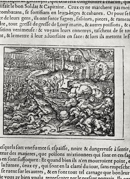 Landing, from Cosmographie universelle by Andre Thevet, 1575 av Andre Thevet
