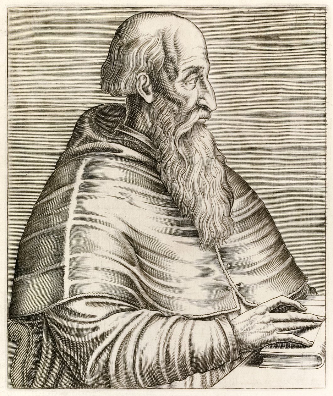 Pietro Bembo, fra ?True Portraits?? av André Thévet (1516-1590) utgitt i 1584 av Andre Thevet