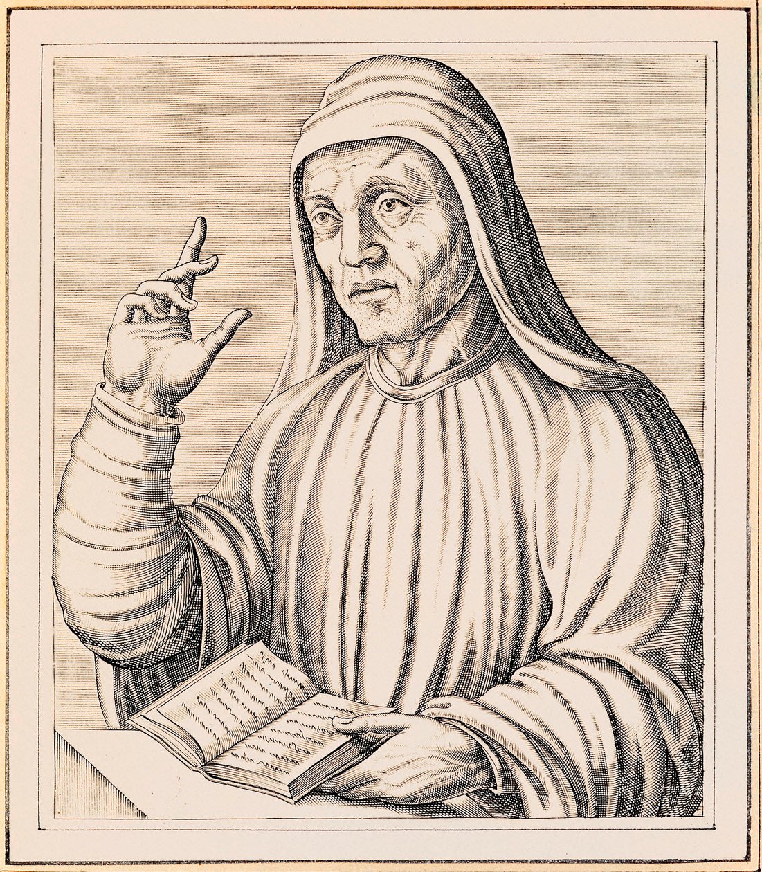 Portrett av Alcuin av Andre Thevet