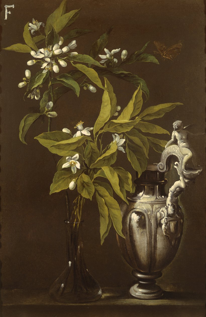 Stilleben av blomster og en vase av Andrea Belvedere