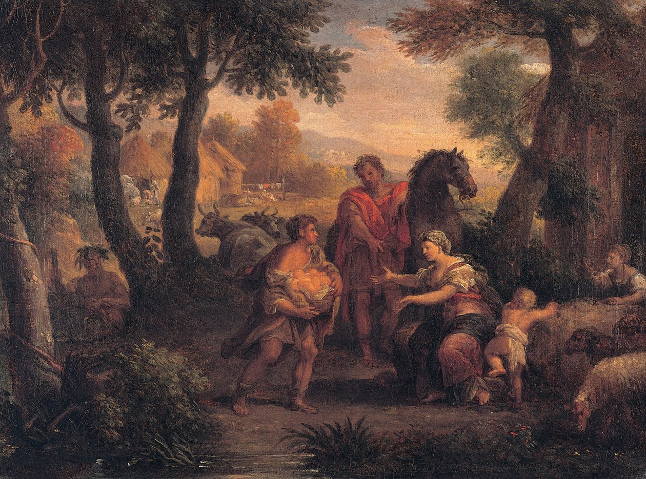 Funn av Romulus og Remus av Andrea Lucatelli