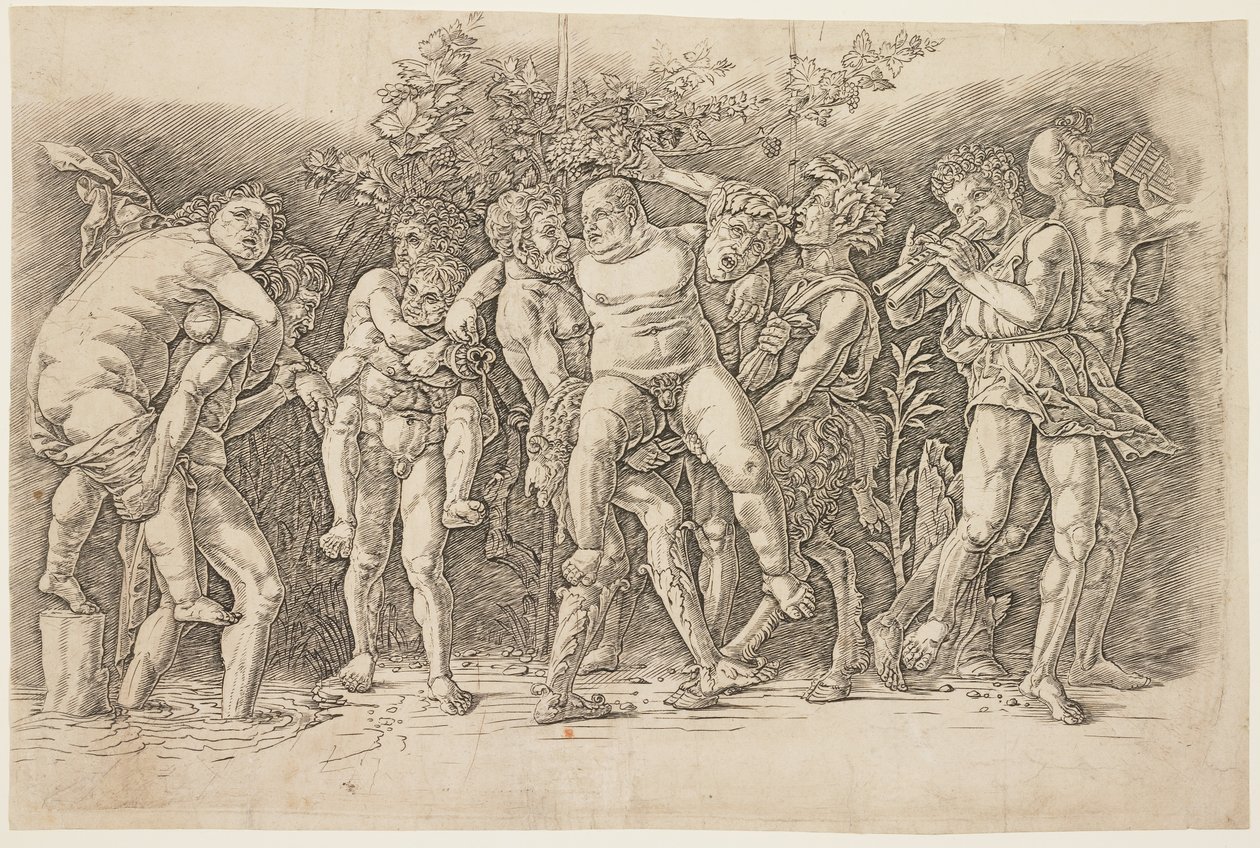Bacchanal med Silenus, tidlig på 1470-tallet av Andrea Mantegna
