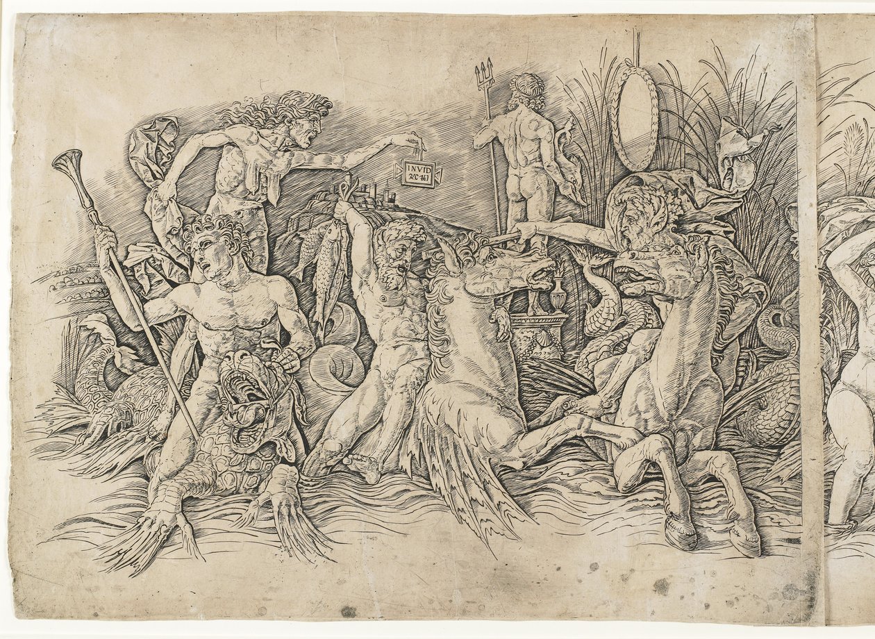 Battle of the Sea Gods, 1470-tallet av Andrea Mantegna
