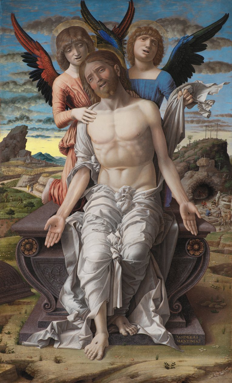 Kristus som den lidende forløser av Andrea Mantegna