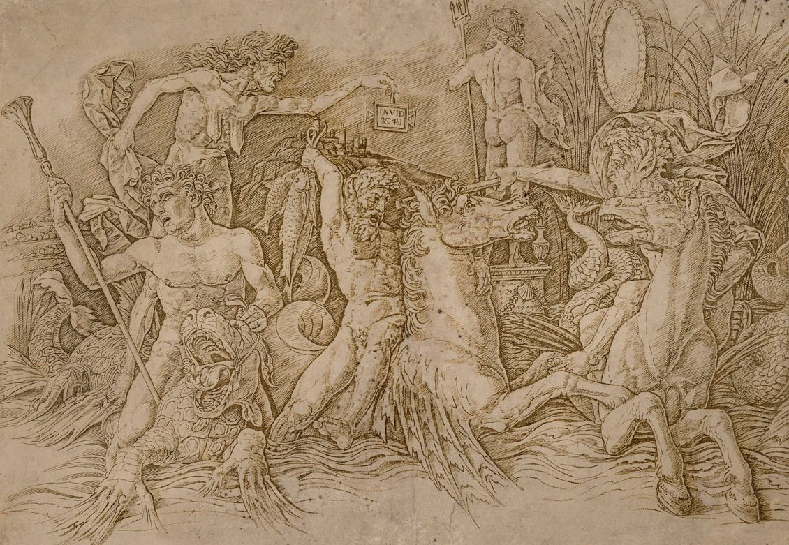 Battle of the Sea Gods av Andrea Mantegna