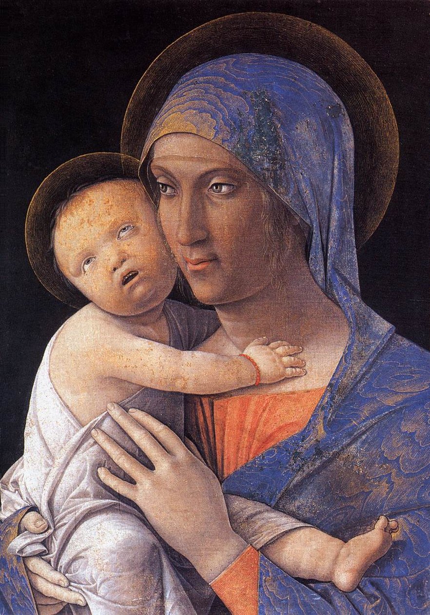 Madonna og barn av Andrea Mantegna