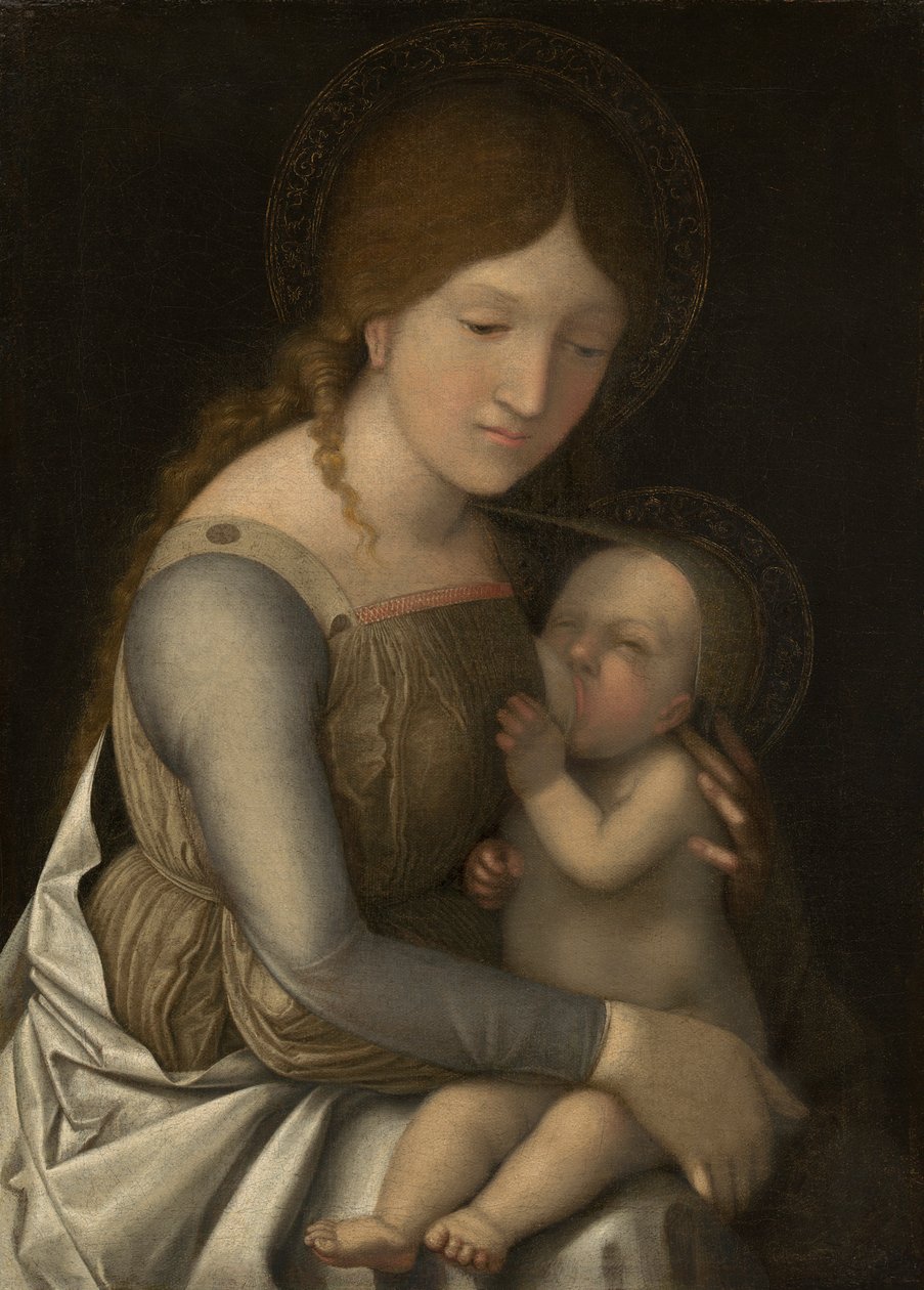 Madonna og barn, ca. 15051510 av Andrea Mantegna