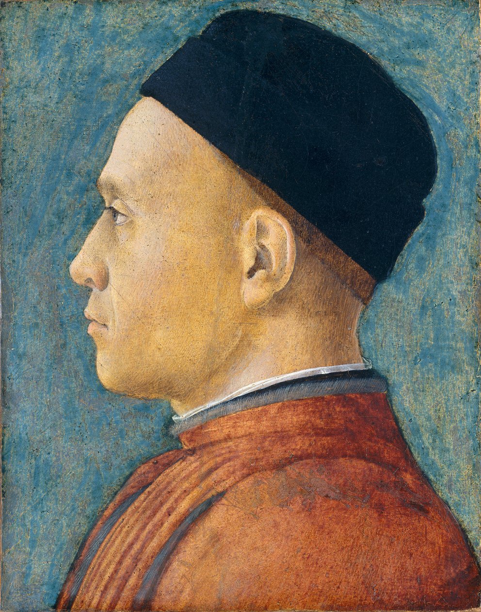 Portrett av en mann, ca. 1470 (tempera på panel) av Andrea Mantegna