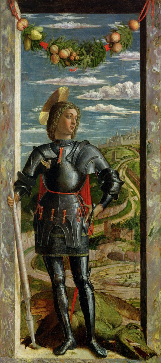 St. George og dragen, 1466-67 av Andrea Mantegna