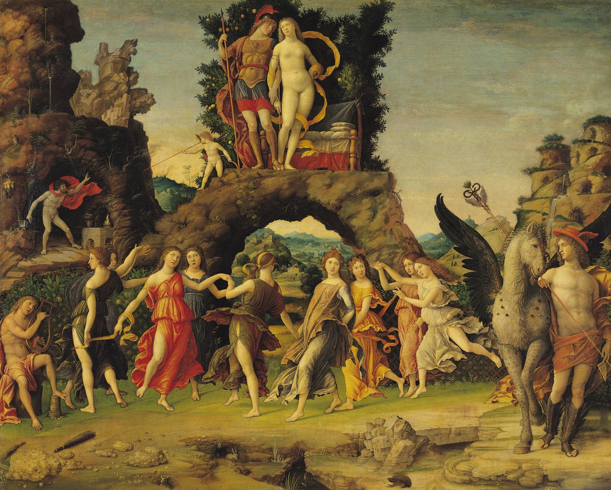 Parnassus: Mars og Venus av Andrea Mantegna