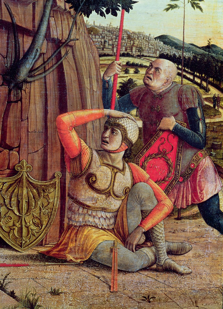 The Resurrection, høyre predella-panel fra altertavlen til St. Zeno av Verona, 1456-60 (detalj av 214239) av Andrea Mantegna