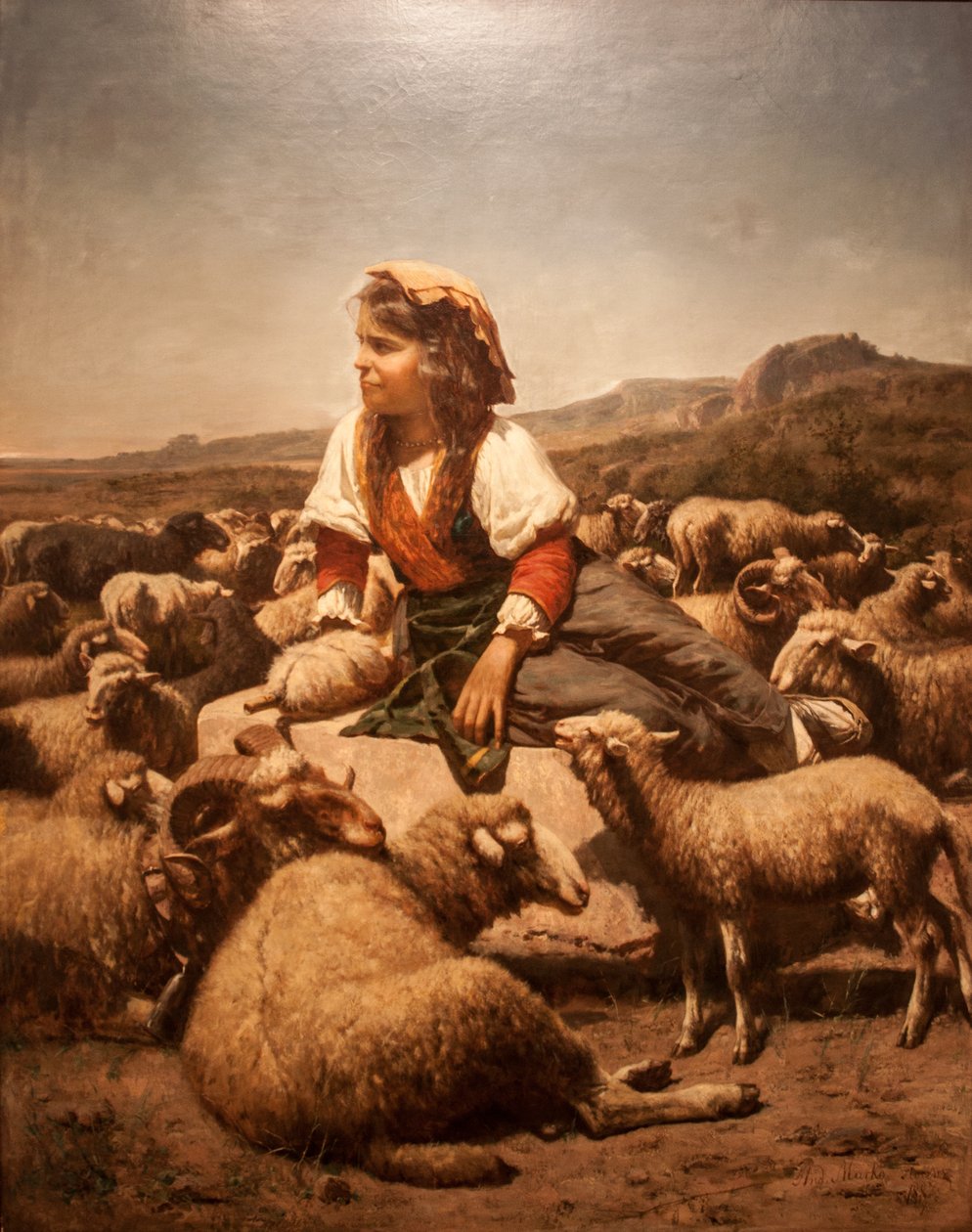 PasztorlanykanEngelsk: Shepherd_Girln av Andreas Marko