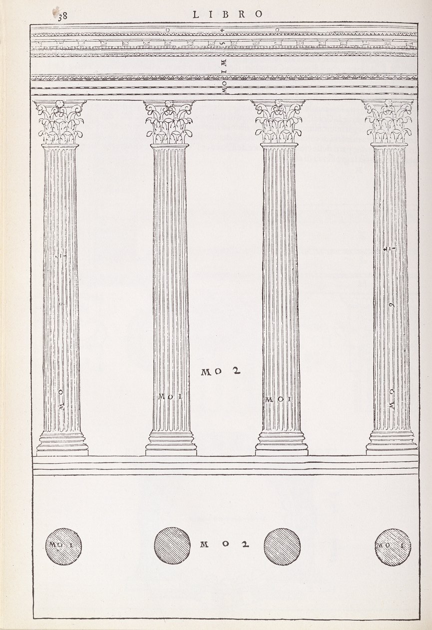 The Corinthian Order, illustrasjon fra en faksimilekopi av 