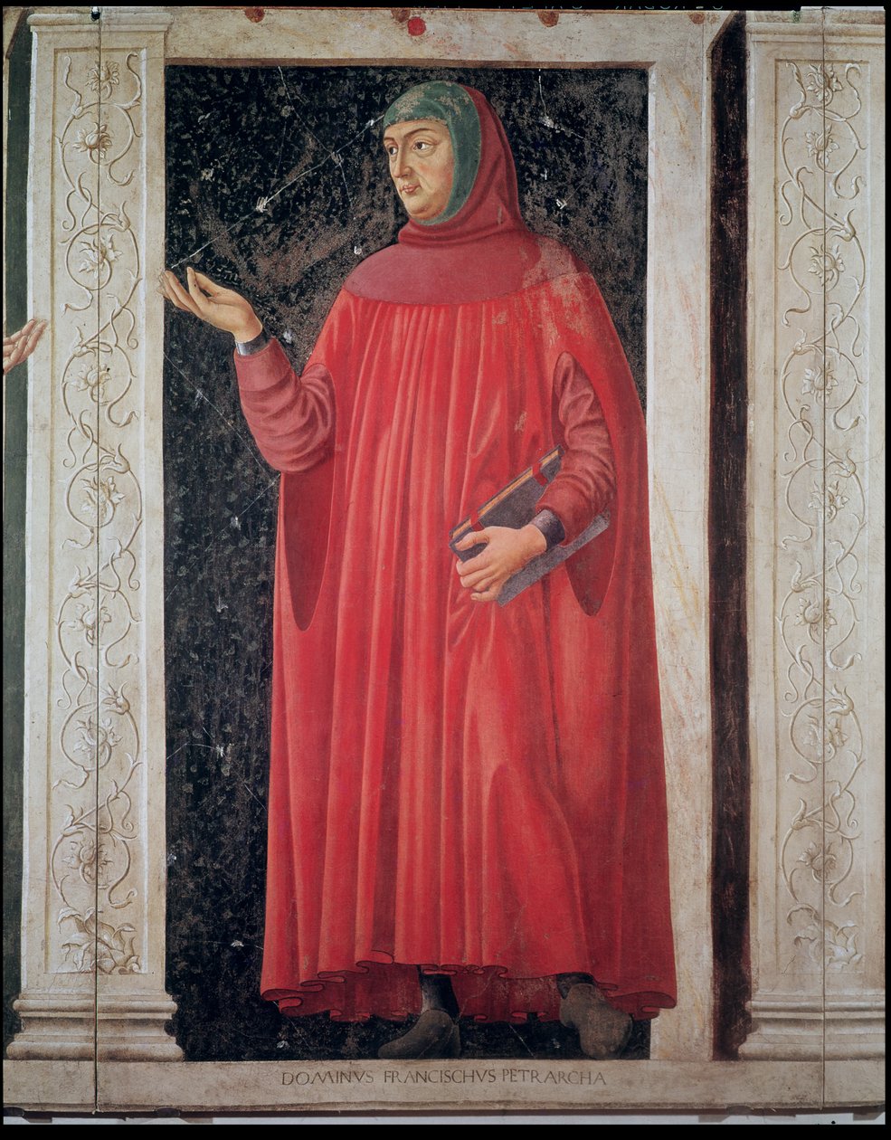 Petrarch (Francesco Petrarca) (1304-74) fra Villa Carducci-serien med kjente menn og kvinner, ca. 1450 av Andrea del Castagno