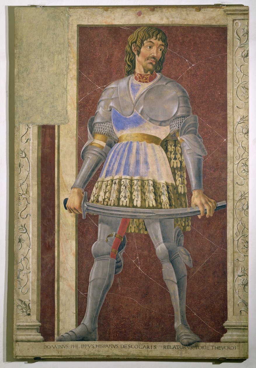 Pippo Spano (1369-1426) fra Villa Carducci-serien med kjente menn og kvinner, ca. 1450 av Andrea del Castagno