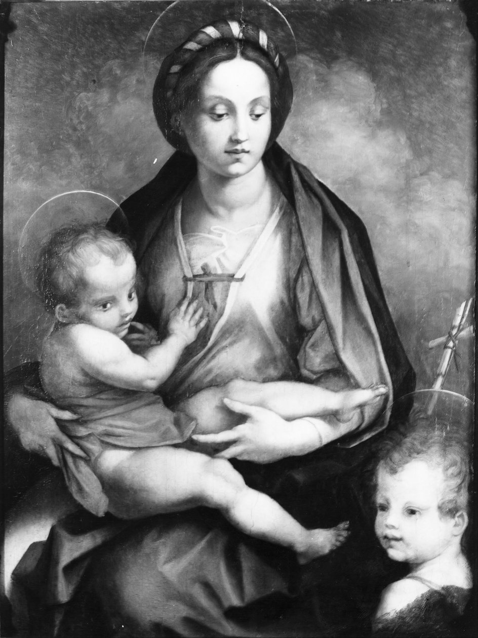 Madonna og barn med St John av Andrea del Sarto