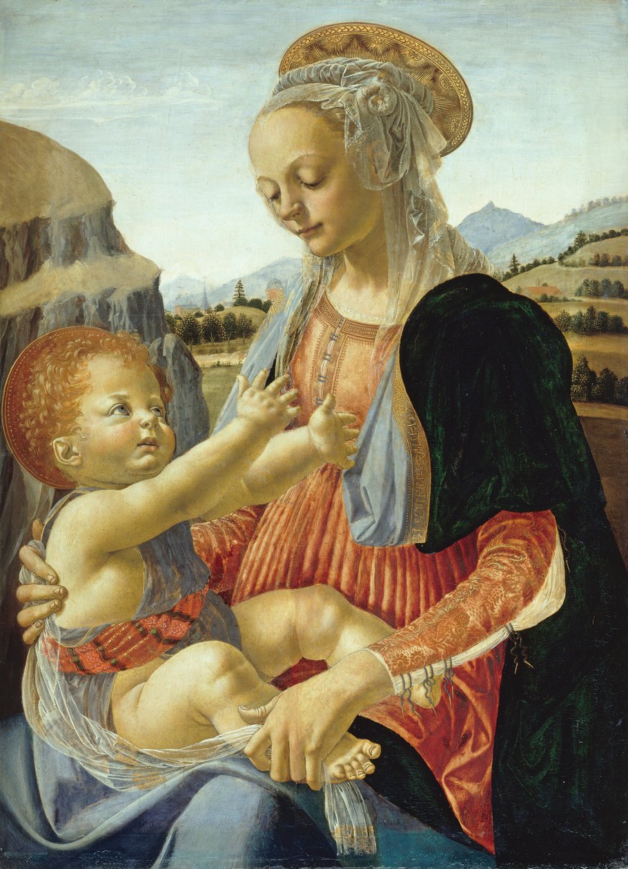 Mary med barnet av Andrea del Verrocchio