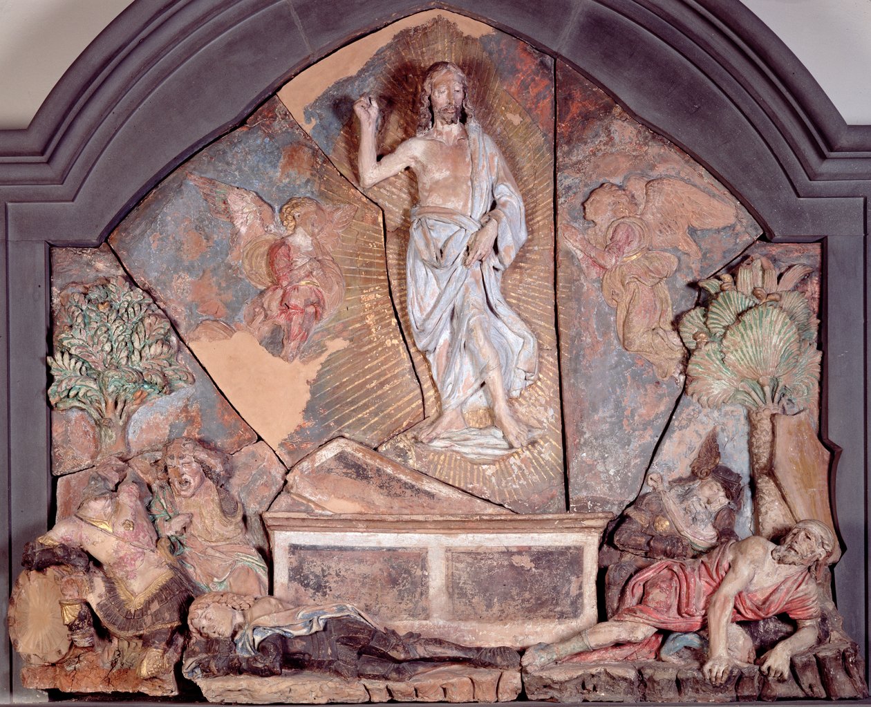 The Careggi Resurrection (polykrom terrakotta) av Andrea del Verrocchio