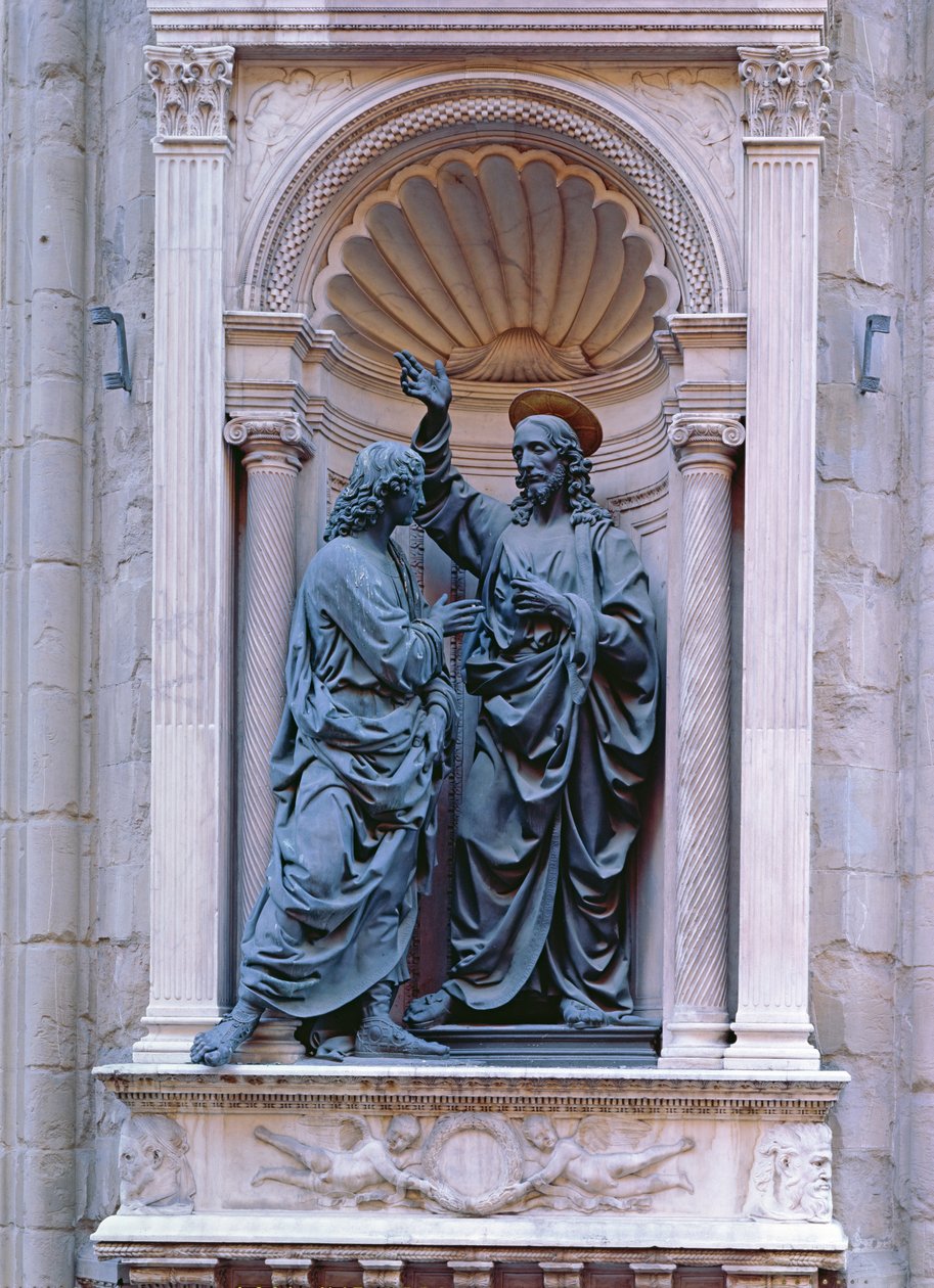 Den tvilende Thomas (bronse) av Andrea del Verrocchio
