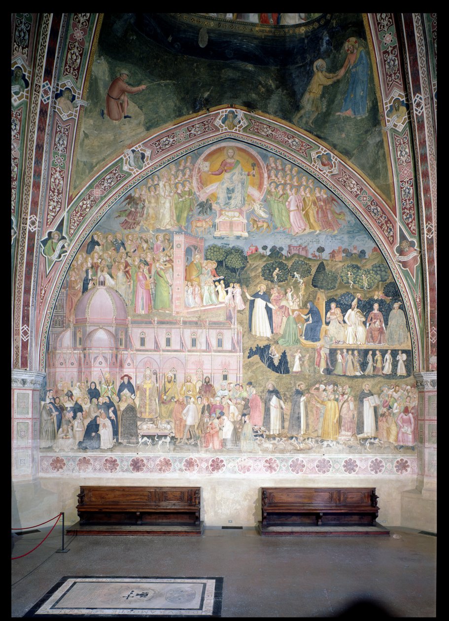The Church Militant and Triumphant, i det spanske kapellet, ca. 1369 av Andrea di Bonaiuto