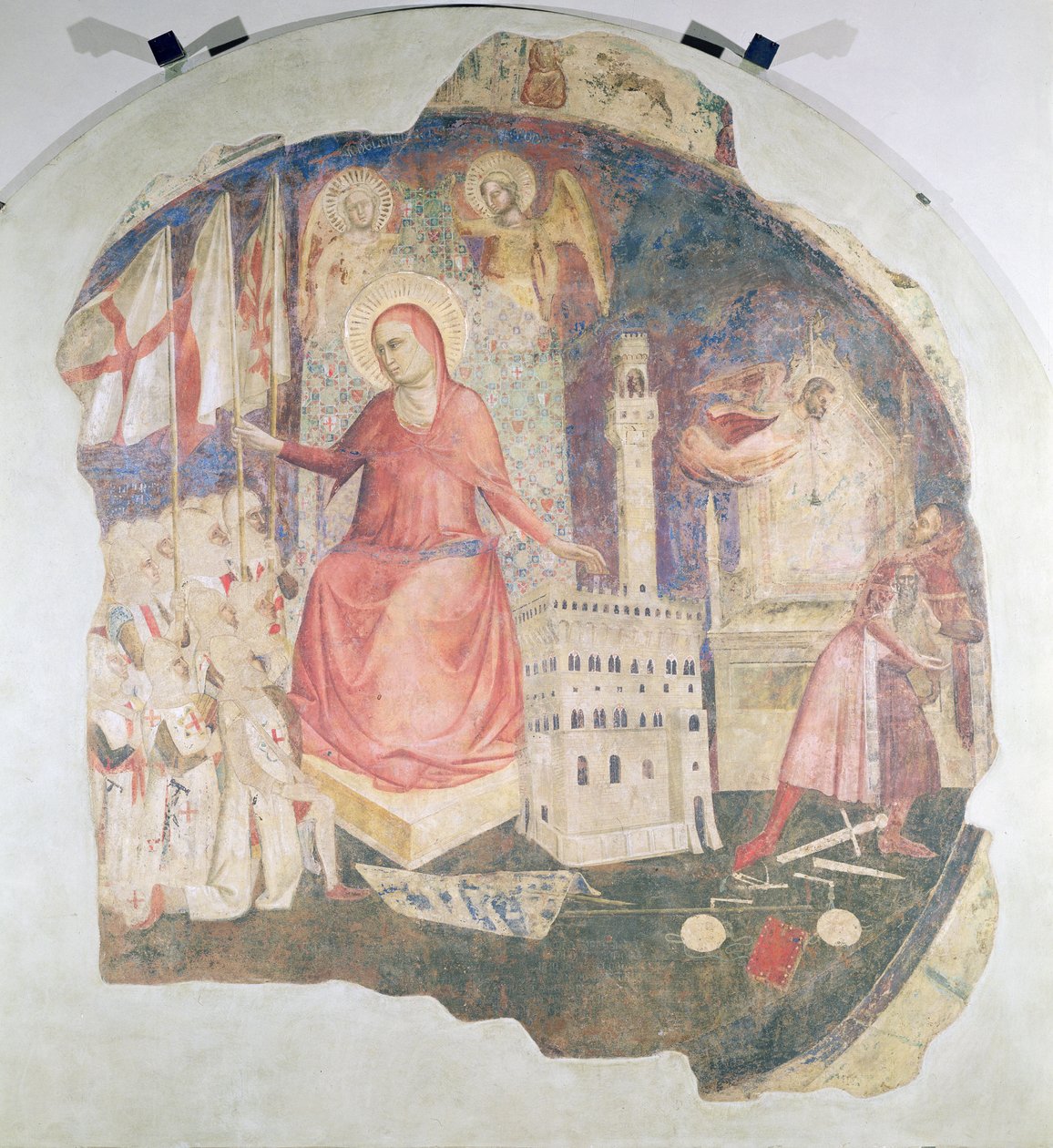 Utvisningen av hertugen av Athen fra Firenze av Andrea di Cione Orcagna