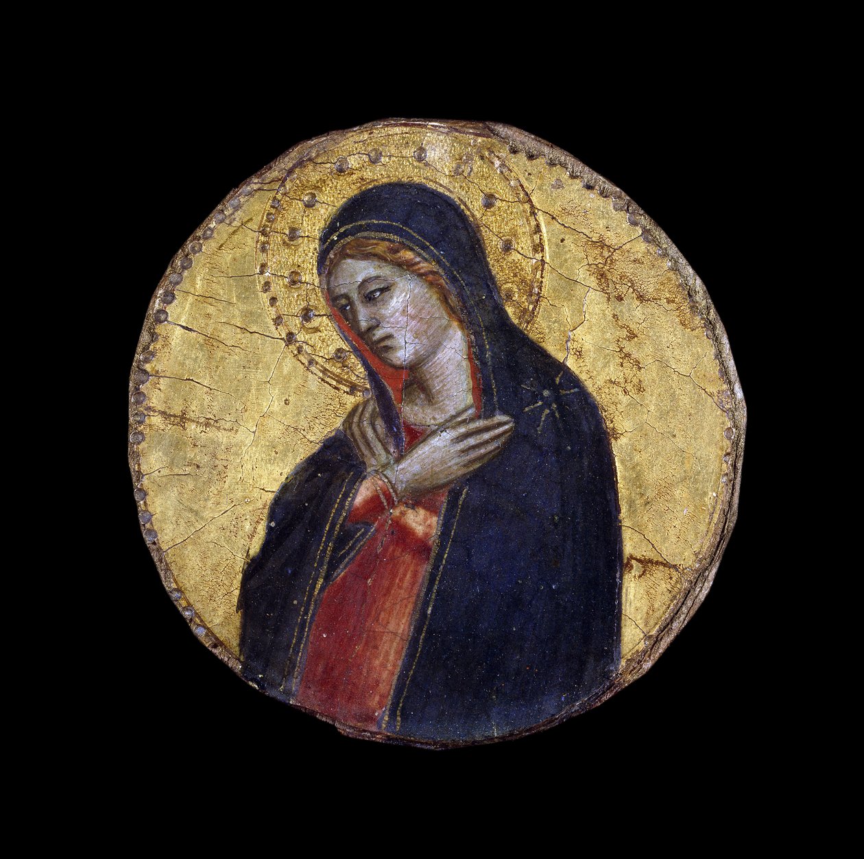 Bebudelsens jomfru (både tempera og forgylling på panel) av Andrea di Cione Orcagna