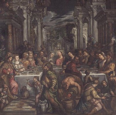 Bryllupsfesten i Kana av Andrea Vicentino