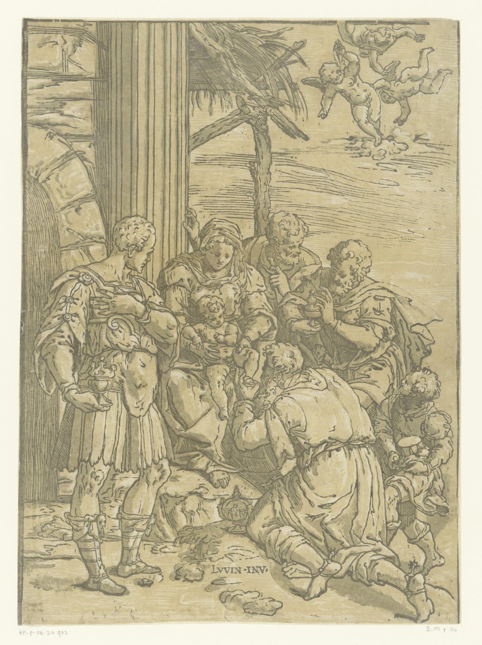 Tilbedelse av kongene av Andrea Andreani