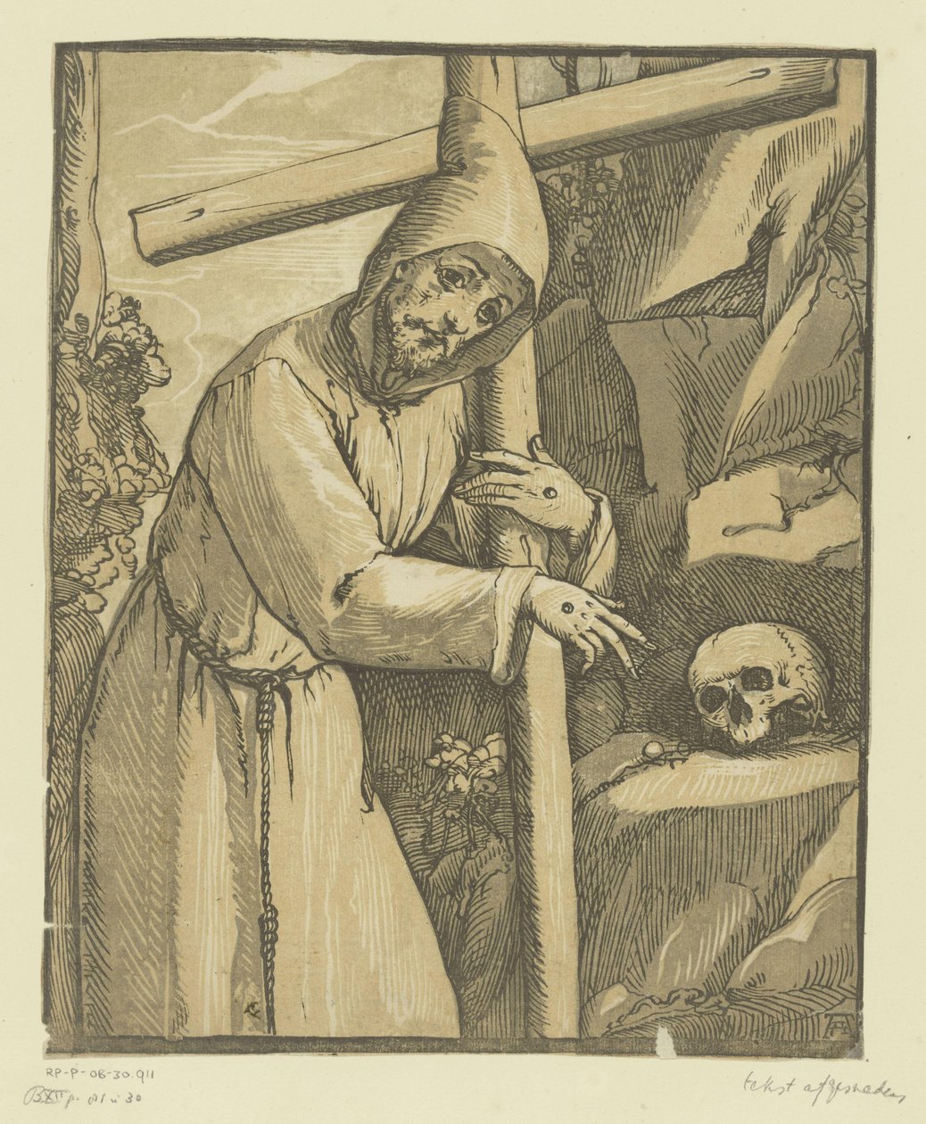 Den hellige Frans av Assisi av Andrea Andreani