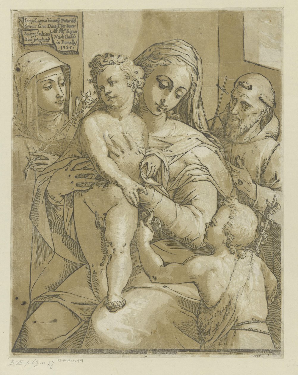 Maria med Kristusbarnet av Andrea Andreani
