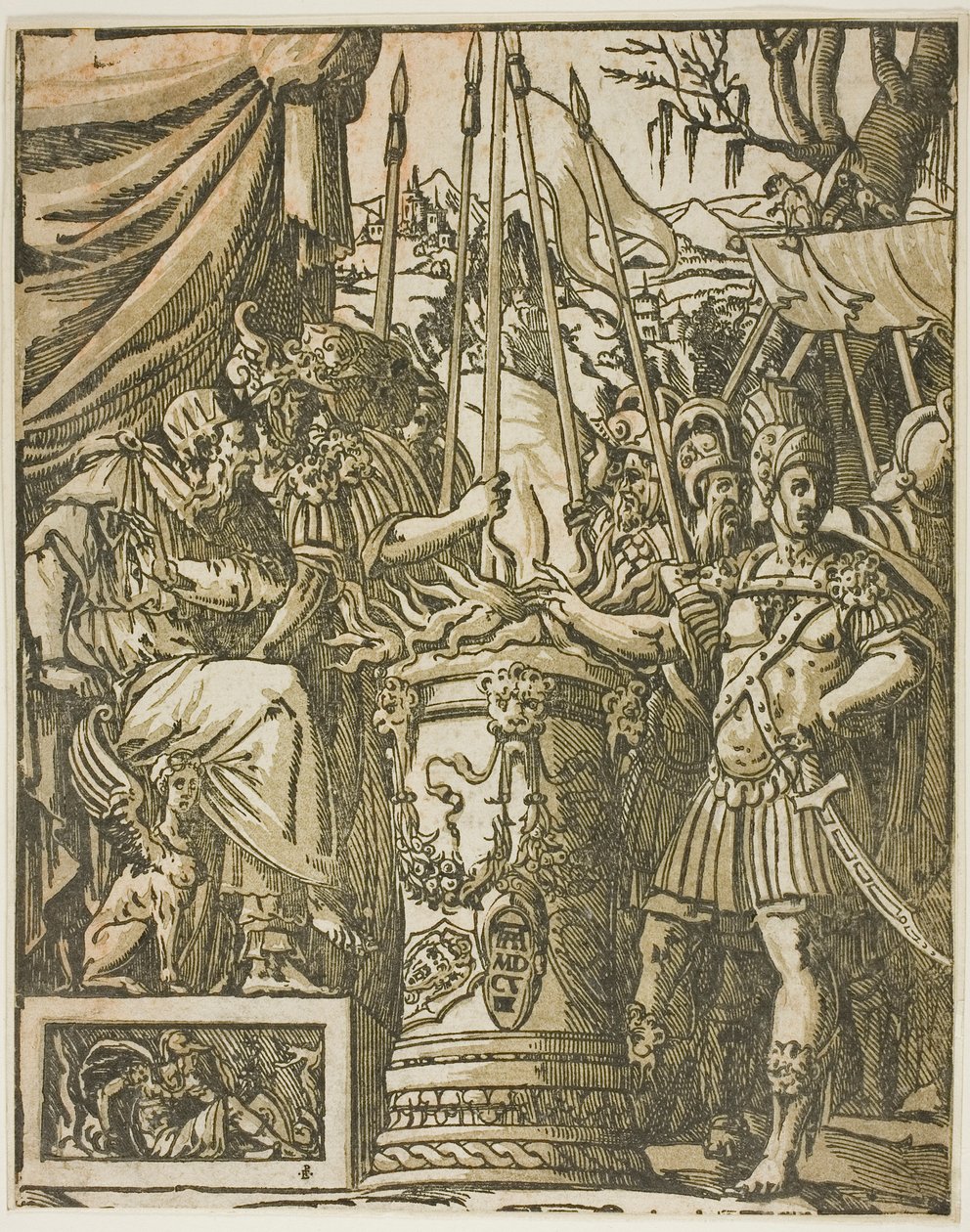 Mucius Scevola av Andrea Andreani