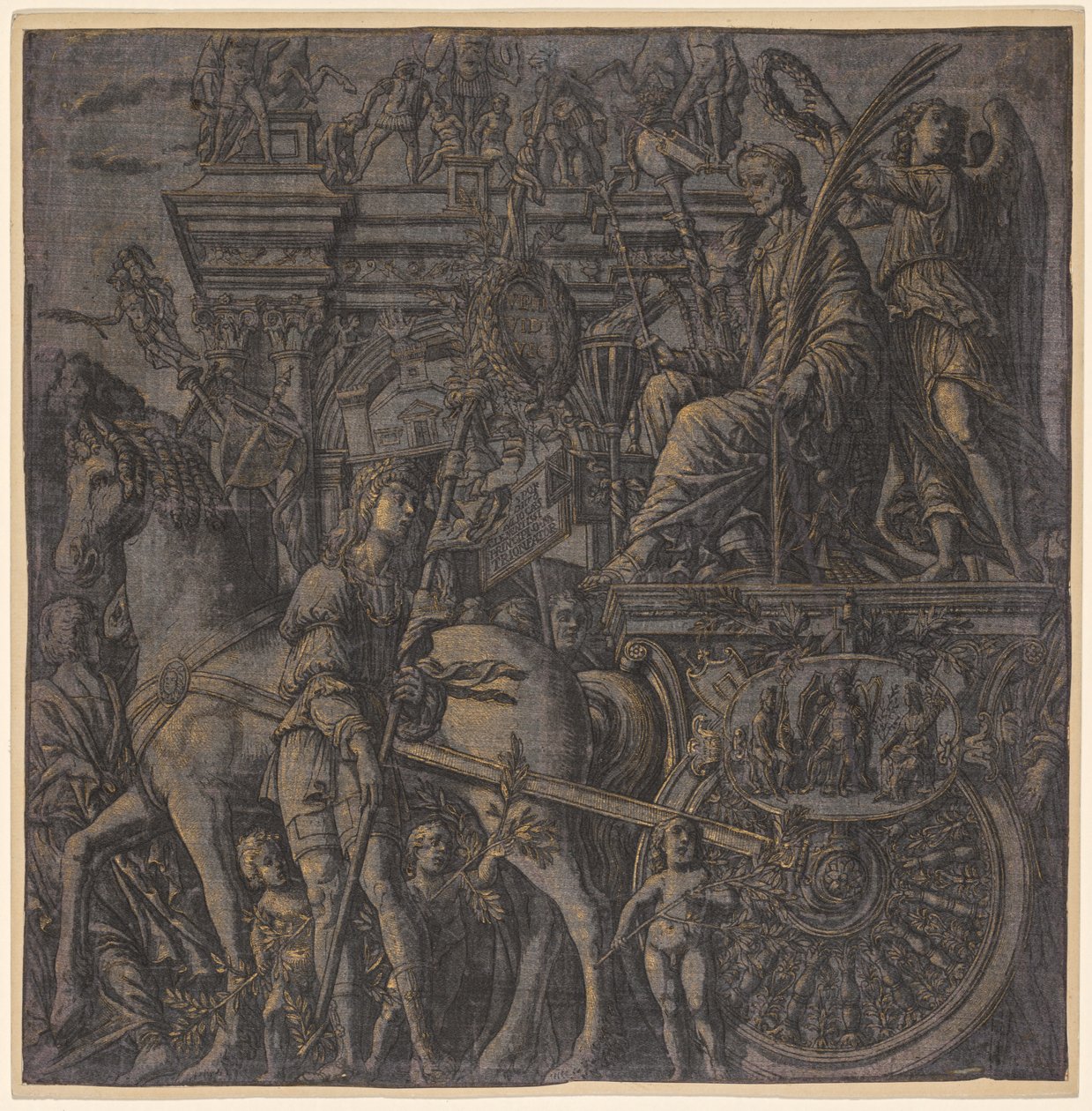 The Triumph of Julius Caesar: Caesar Triumphant, 1593-99. av Andrea Andreani