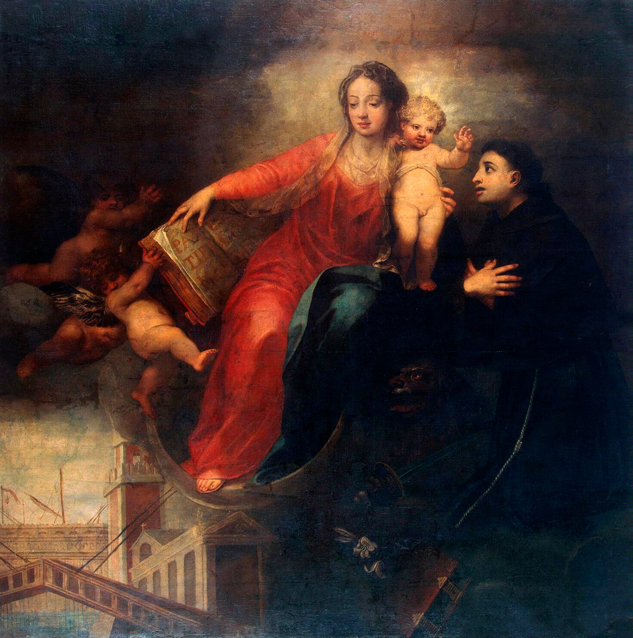 Madonna og barn med den hellige Antonius av Padua